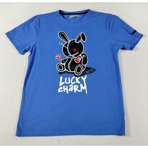 BKYS Lucky Charm Shirt Mens Medium Blue Voodoo Bunny Lucky Charm Streetwear